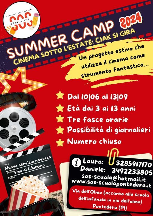 Locandina Summer camp 2024
